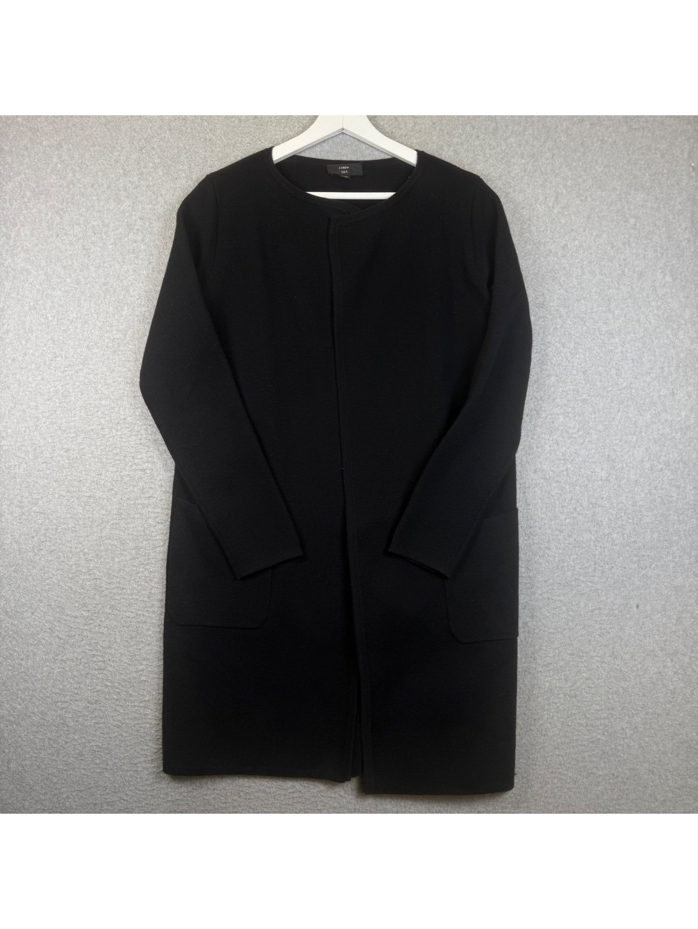 J.Crew 365 Black Open Front Cardigan Jacket Women's Size XXS Minimalist